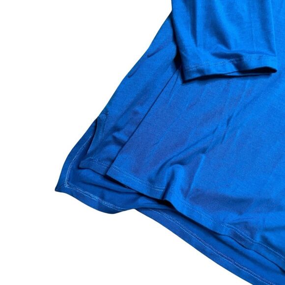 EILEEN FISHER Blue Long Sleeve Tee Size Large - Picture 2 of 4